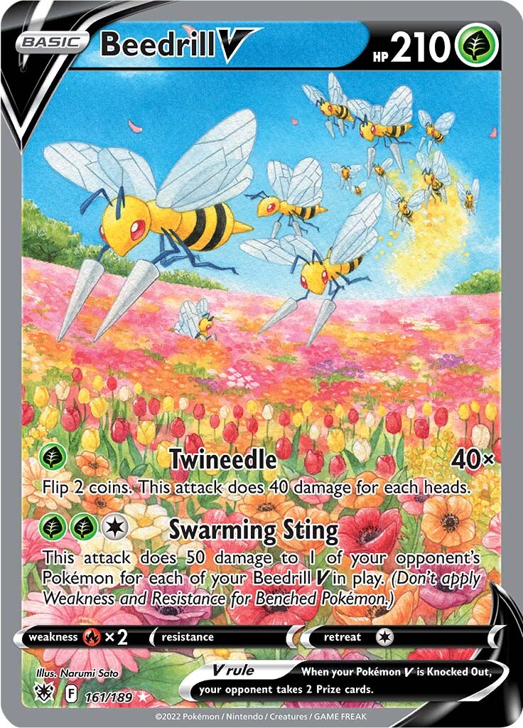 Beedrill V (161/189) [Sword & Shield: Astral Radiance] | Rock City Comics