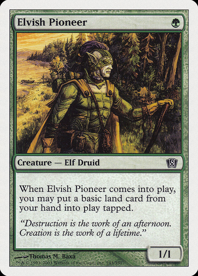 Elvish Pioneer [Eighth Edition] | Rock City Comics