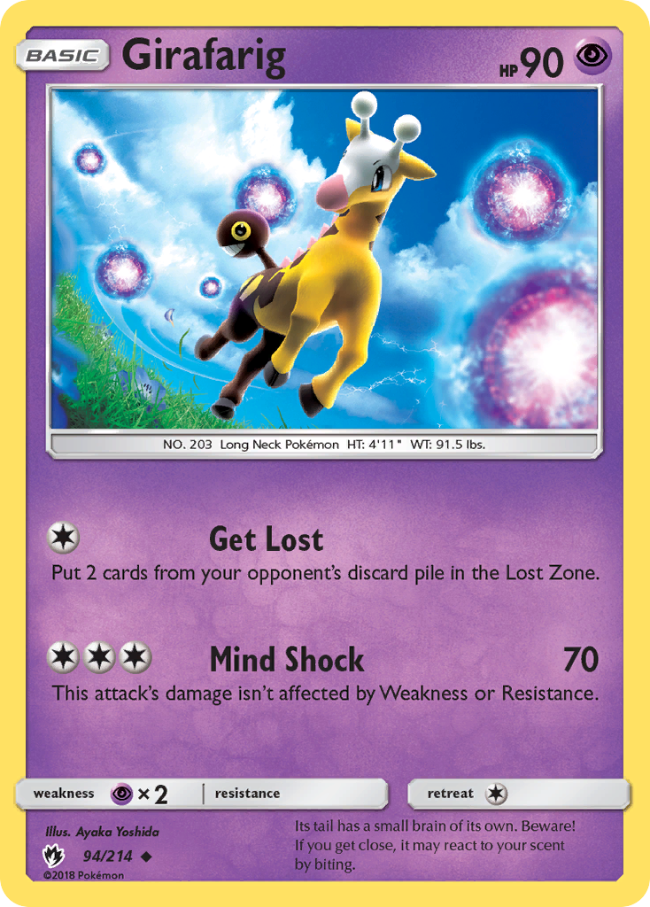 Girafarig (94/214) [Sun & Moon: Lost Thunder] | Rock City Comics