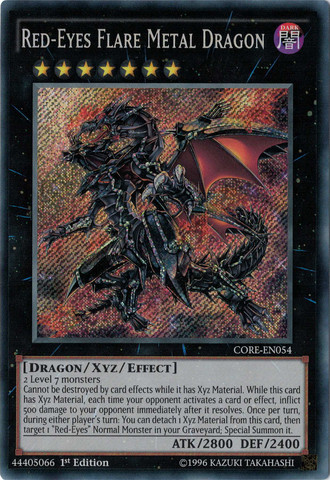 Red-Eyes Flare Metal Dragon [CORE-EN054] Secret Rare | Rock City Comics