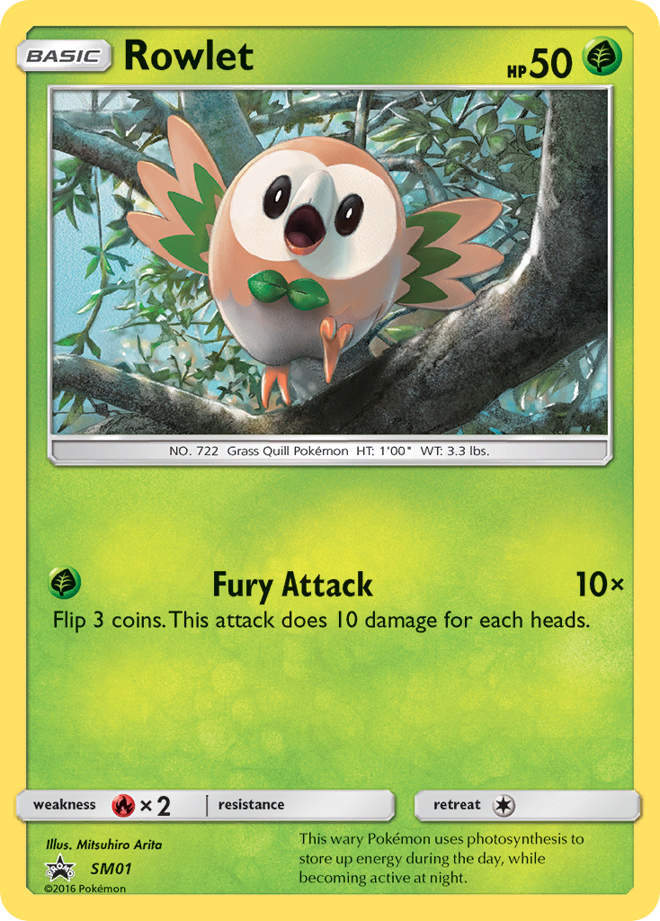 Rowlet (SM01) [Sun & Moon: Black Star Promos] | Rock City Comics