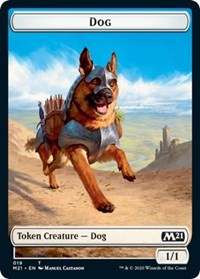 Dog // Weird Double-sided Token [Core Set 2021 Tokens] | Rock City Comics