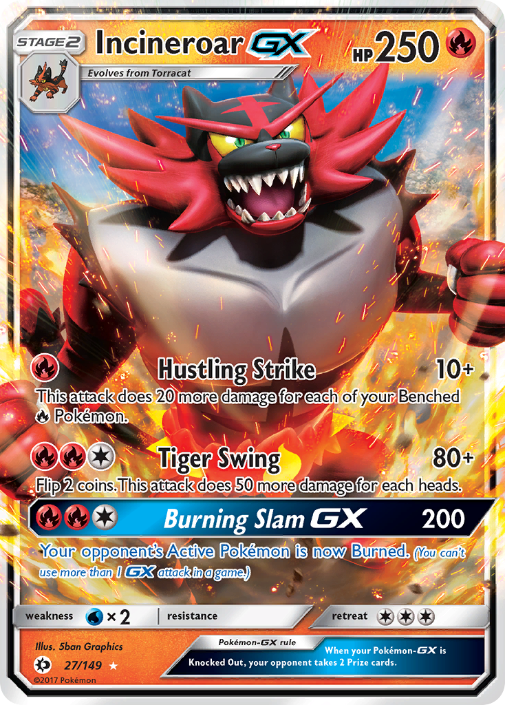 Incineroar GX (27/149) (Jumbo Card) [Sun & Moon: Base Set] | Rock City Comics