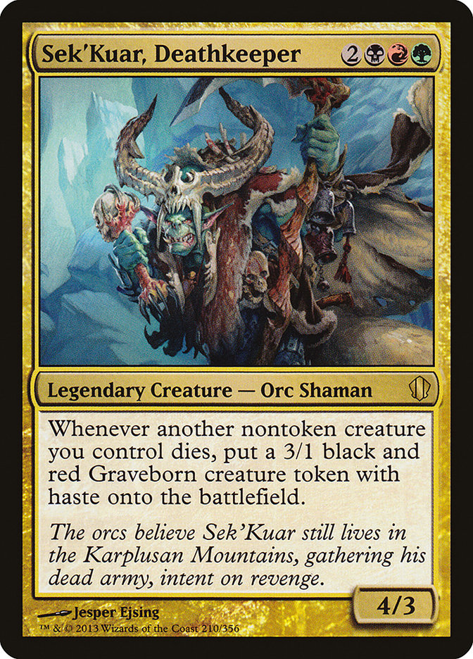 Sek'Kuar, Deathkeeper [Commander 2013] | Rock City Comics