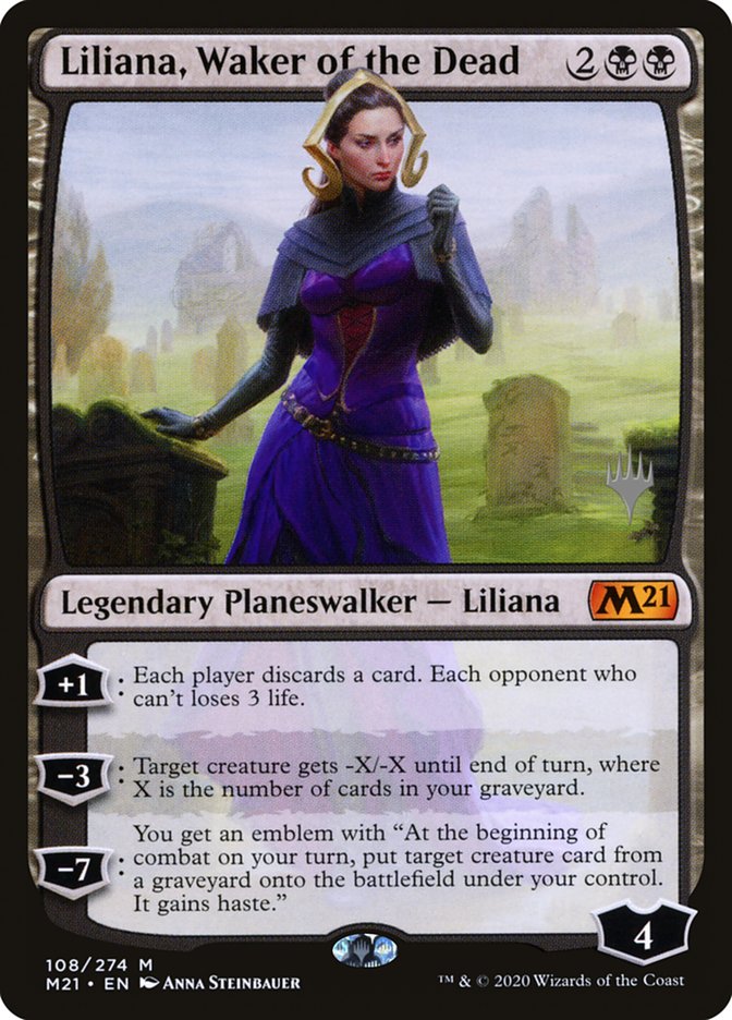 Liliana, Waker of the Dead (Promo Pack) [Core Set 2021 Promos] | Rock City Comics