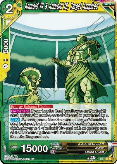 Android 14 & Android 15, Target Acquired (EB1-67) [Battle Evolution Booster] | Rock City Comics