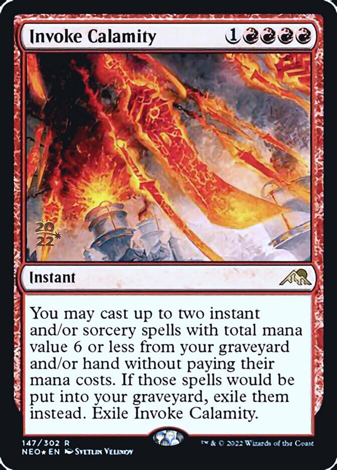 Invoke Calamity [Kamigawa: Neon Dynasty Prerelease Promos] | Rock City Comics