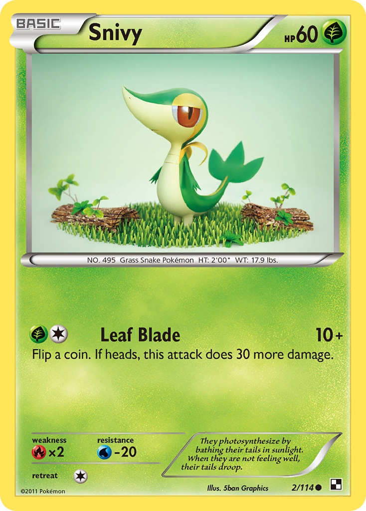 Snivy (2/114) [Black & White: Base Set] | Rock City Comics