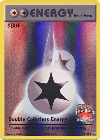 Double Colorless Energy (90/108) (NA Championship Promo Staff) [XY: Evolutions] | Rock City Comics