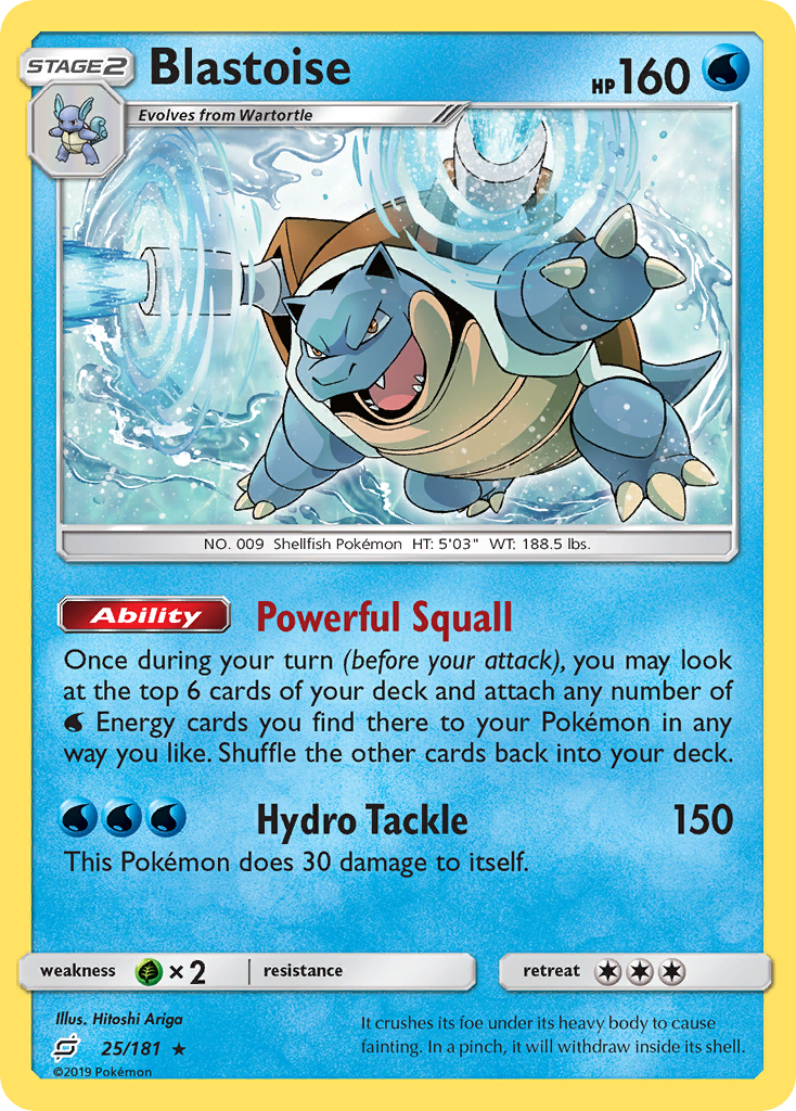 Blastoise (25/181) [Sun & Moon: Team Up] | Rock City Comics