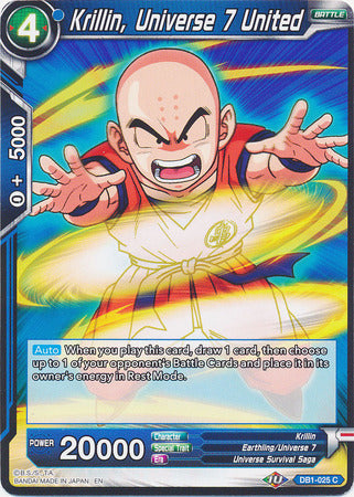 Krillin, Universe 7 United (DB1-025) [Dragon Brawl] | Rock City Comics