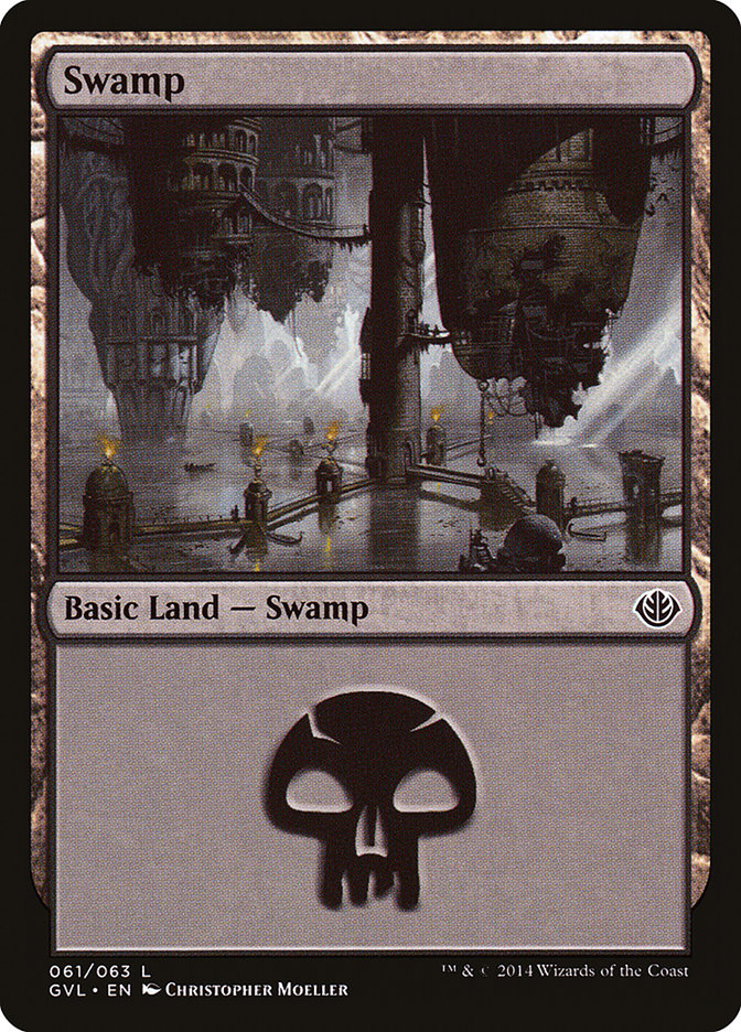 Swamp (61) (Garruk vs. Liliana) [Duel Decks Anthology] | Rock City Comics