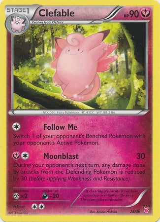 Clefable (28/30) [XY: Trainer Kit 1 - Wigglytuff] | Rock City Comics