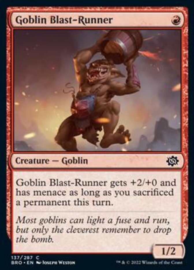 Goblin Blast-Runner [The Brothers' War] | Rock City Comics