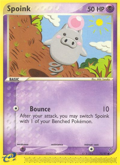 Spoink (73/97) [EX: Dragon] | Rock City Comics