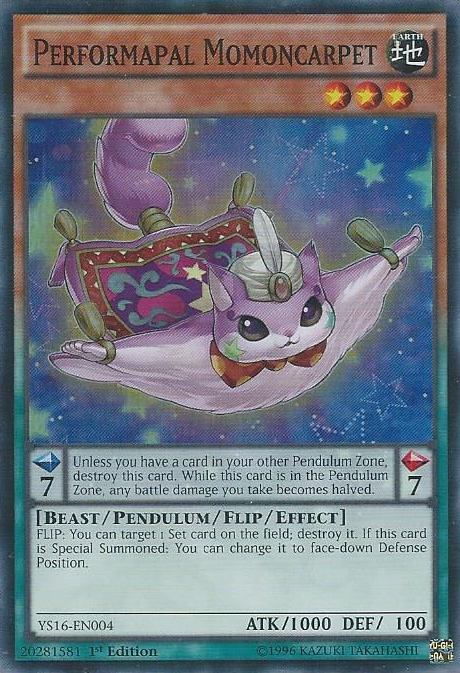 Performapal Momoncarpet [YS16-EN004] Super Rare | Rock City Comics