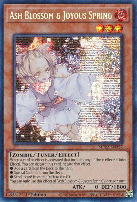 Ash Blossom & Joyous Spring [MP22-EN257] Prismatic Secret Rare | Rock City Comics