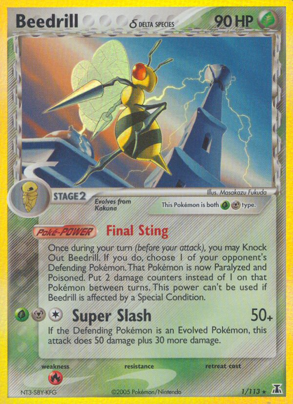 Beedrill (1/113) (Delta Species) [EX: Delta Species] | Rock City Comics