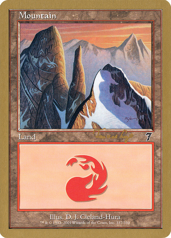 Mountain (337) (Tom van de Logt) [World Championship Decks 2001] | Rock City Comics