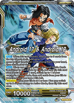 Android 17 & Android 18 // Android 17 & Android 18, Harbingers of Calamity (Uncommon) [BT13-092] | Rock City Comics