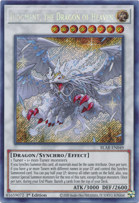 Judgment, the Dragon of Heaven [BLAR-EN049] Secret Rare | Rock City Comics