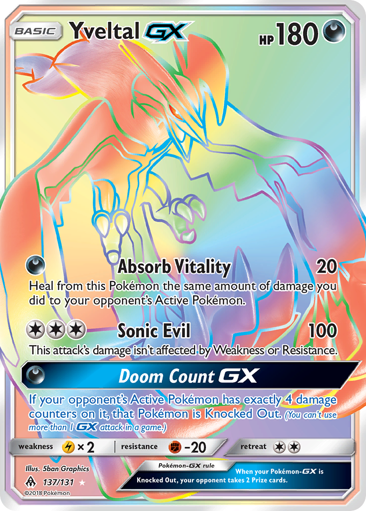 Yveltal GX (137/131) [Sun & Moon: Forbidden Light] | Rock City Comics