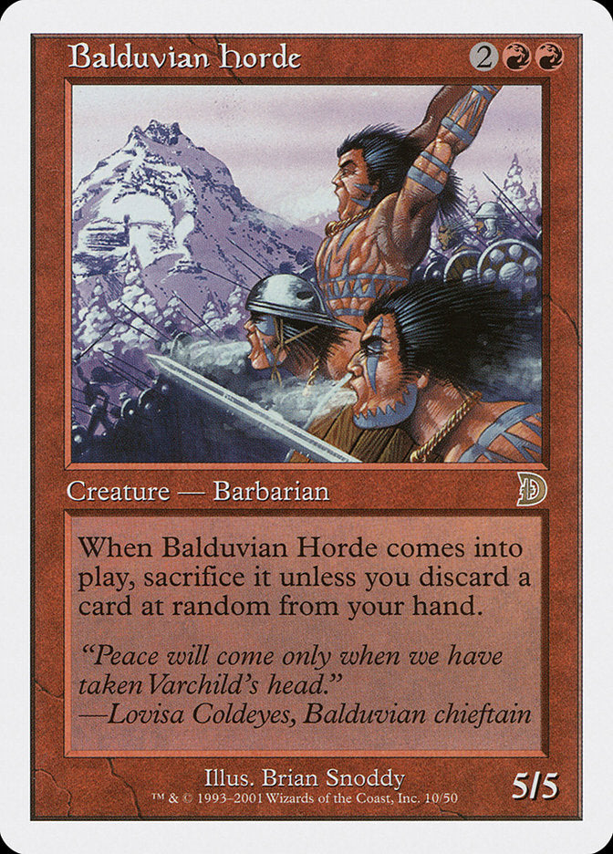 Balduvian Horde [Deckmasters] | Rock City Comics