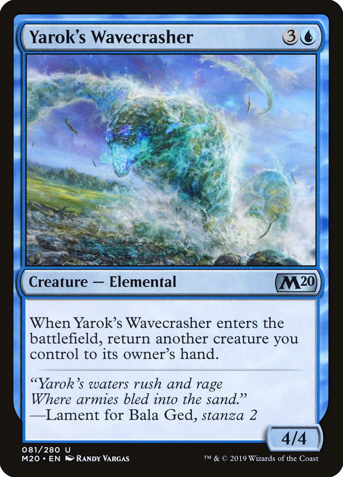 Yarok's Wavecrasher [Core Set 2020] | Rock City Comics