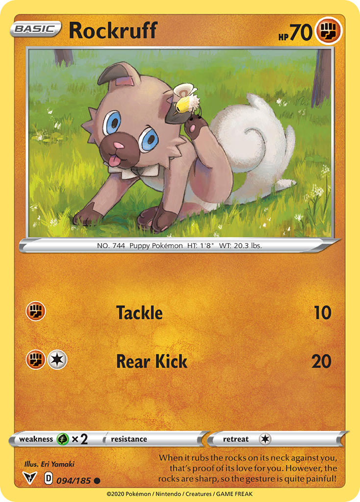 Rockruff (094/185) [Sword & Shield: Vivid Voltage] | Rock City Comics