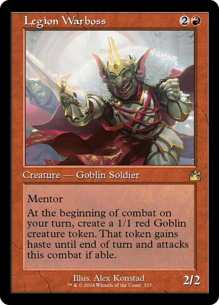 Legion Warboss (Retro Frame) [Ravnica Remastered] | Rock City Comics