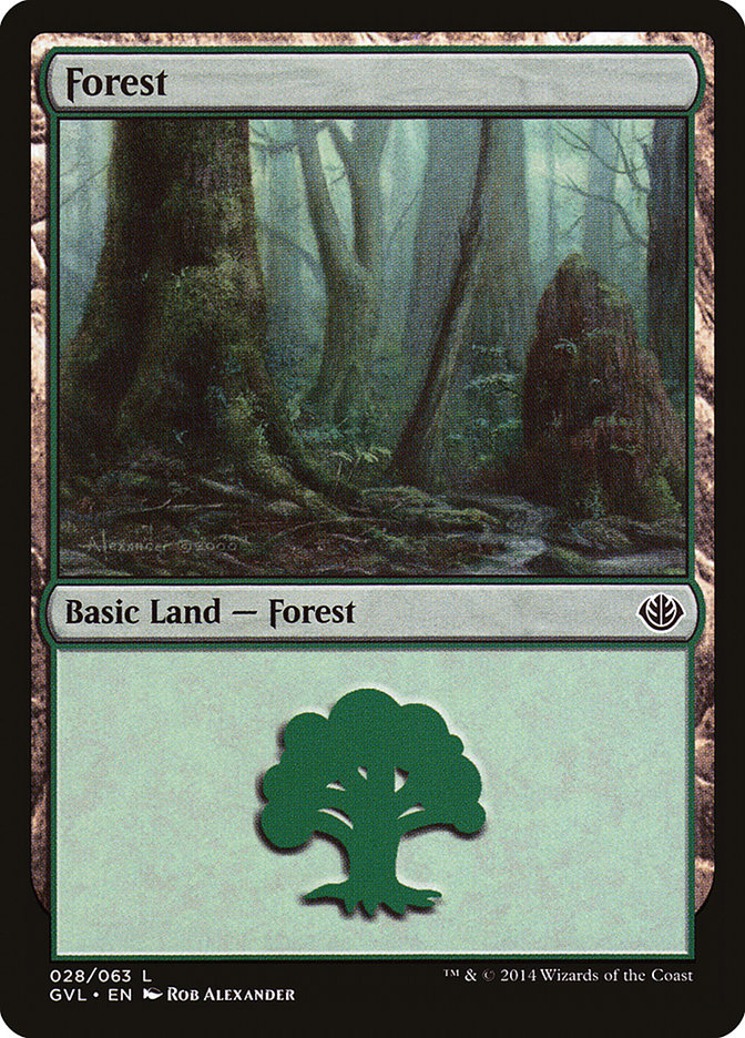 Forest (28) (Garruk vs. Liliana) [Duel Decks Anthology] | Rock City Comics