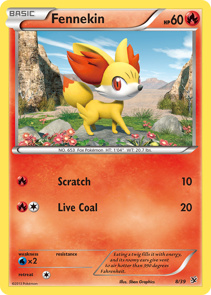 Fennekin (8/39) [XY: Kalos Starter Set] | Rock City Comics