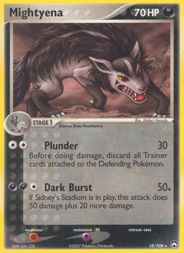 Mightyena (18/108) (Theme Deck Exclusive) [EX: Power Keepers] | Rock City Comics