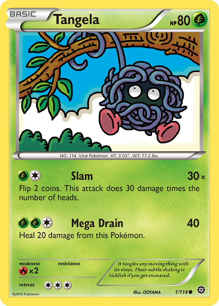 Tangela (1/114) [XY: Steam Siege] | Rock City Comics