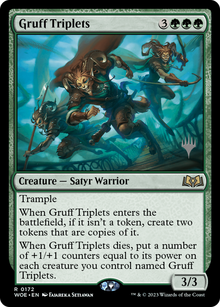 Gruff Triplets (Promo Pack) [Wilds of Eldraine Promos] | Rock City Comics