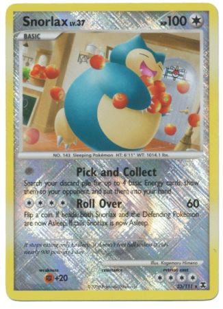 Snorlax (33/111) (League Promo) [Platinum: Rising Rivals] | Rock City Comics