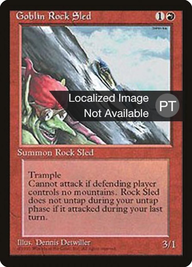 Goblin Rock Sled [Fourth Edition (Foreign Black Border)] | Rock City Comics