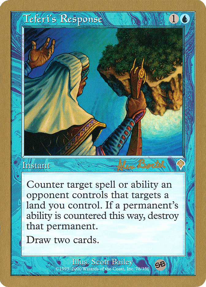 Teferi's Response (Alex Borteh) (SB) [World Championship Decks 2001] | Rock City Comics