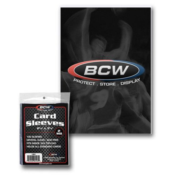 BCW Standard Card Sleeves (100 Count Pack) For Trading Cards | Rock City Comics