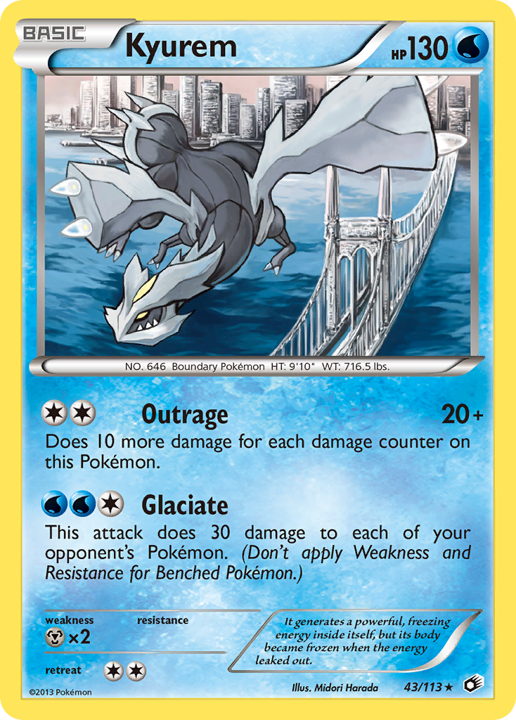 Kyurem (43/113) (Theme Deck Exclusive) [Black & White: Legendary Treasures] | Rock City Comics