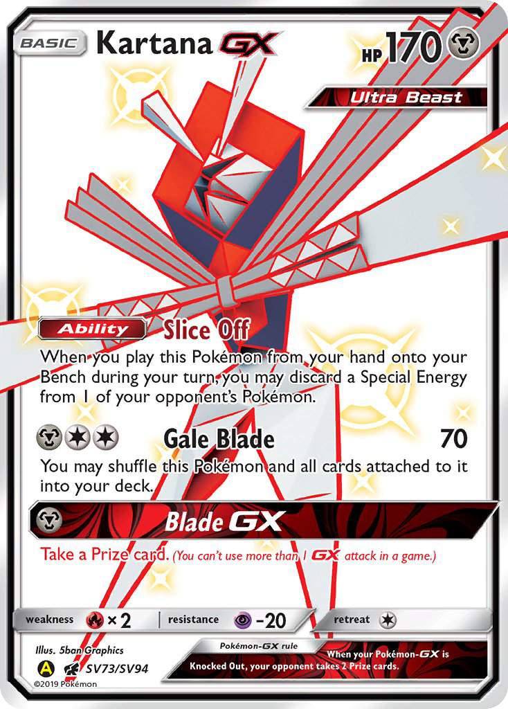 Kartana GX (SV73/SV94) [Sun & Moon: Hidden Fates - Shiny Vault] | Rock City Comics