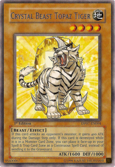 Crystal Beast Topaz Tiger [DP07-EN004] Rare | Rock City Comics