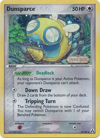 Dunsparce (31/92) (Stamped) [EX: Legend Maker] | Rock City Comics