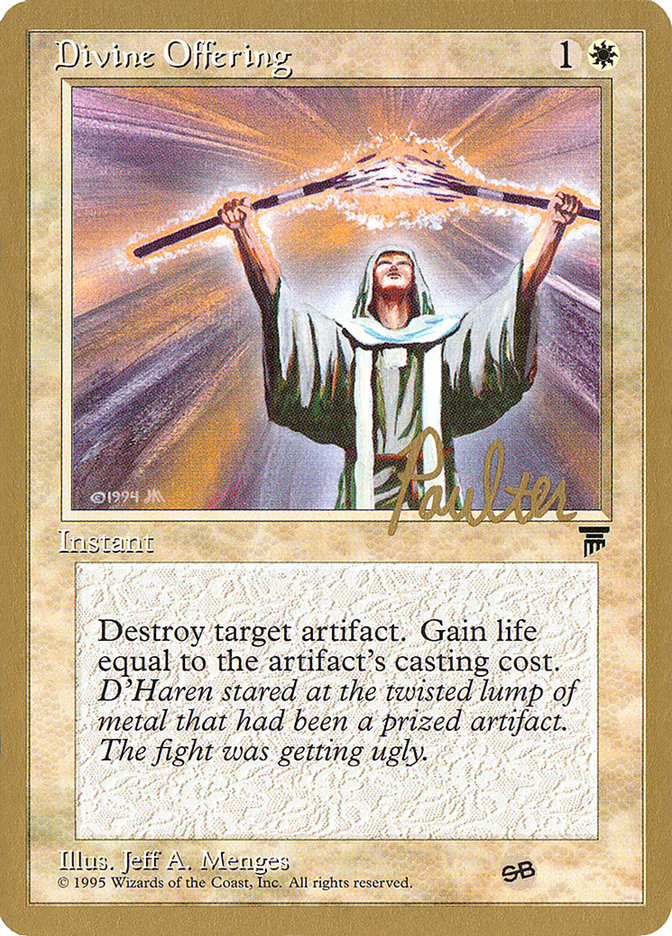 Divine Offering (Preston Poulter) (SB) [Pro Tour Collector Set] | Rock City Comics