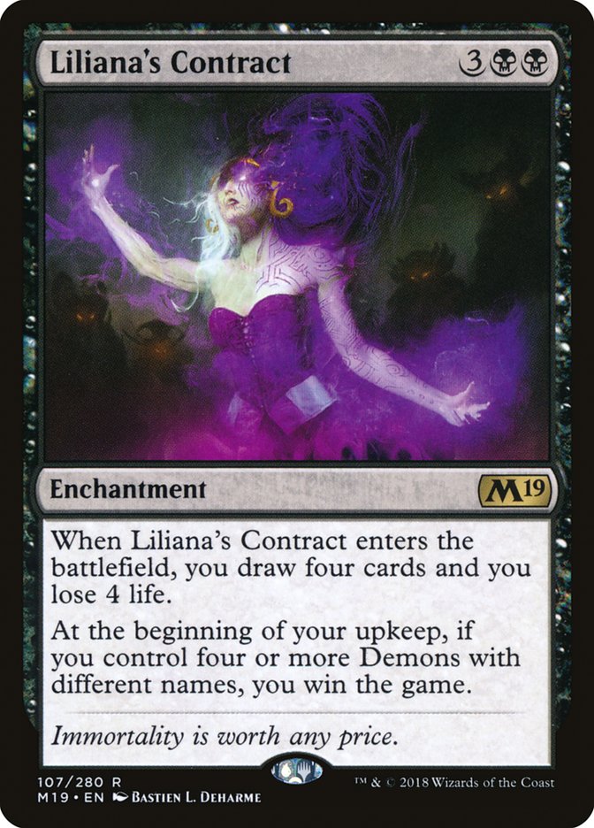 Liliana's Contract [Core Set 2019] | Rock City Comics