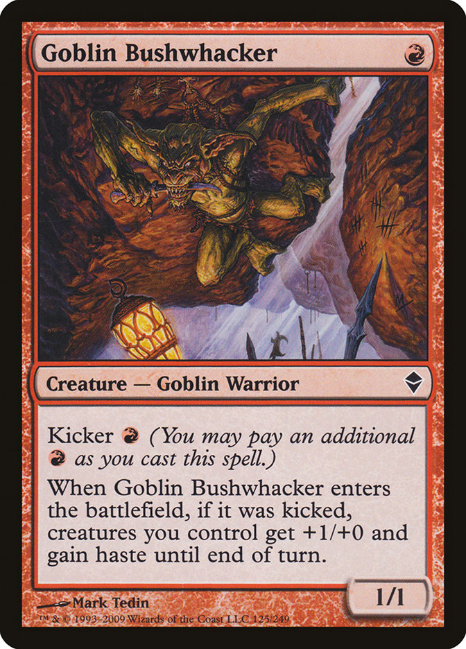 Goblin Bushwhacker [Zendikar] | Rock City Comics