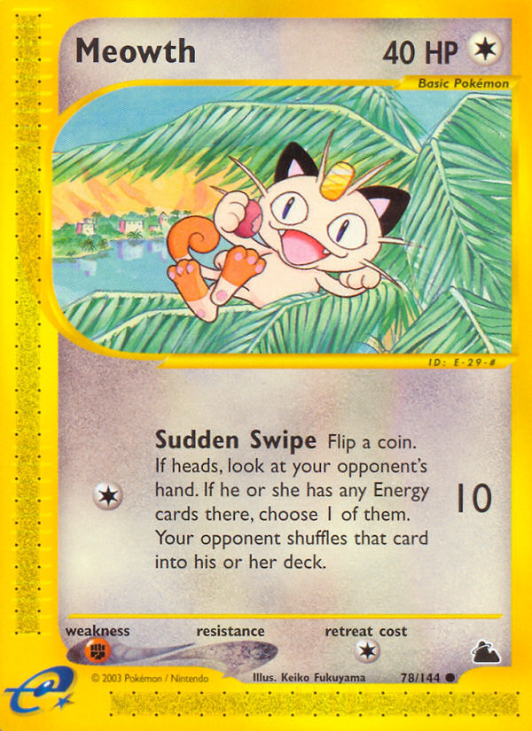 Meowth (78/144) [Skyridge] | Rock City Comics