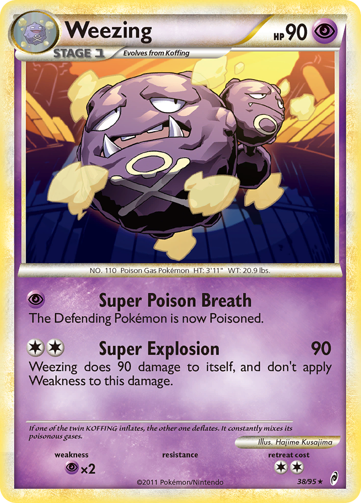 Weezing (38/95) [HeartGold & SoulSilver: Call of Legends] | Rock City Comics