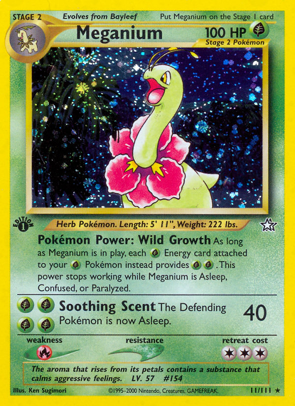 Meganium (11/111) [Neo Genesis 1st Edition] | Rock City Comics