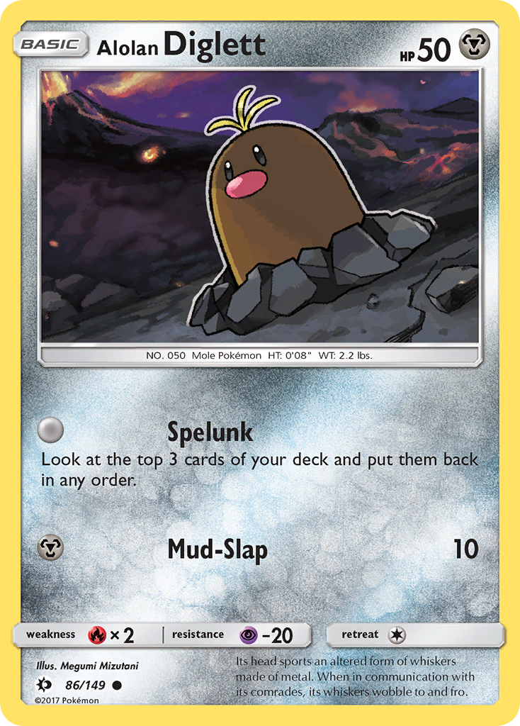 Alolan Diglett (86/149) [Sun & Moon: Base Set] | Rock City Comics